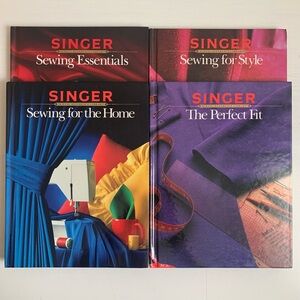 SINGER Sewing Books Lot of 4